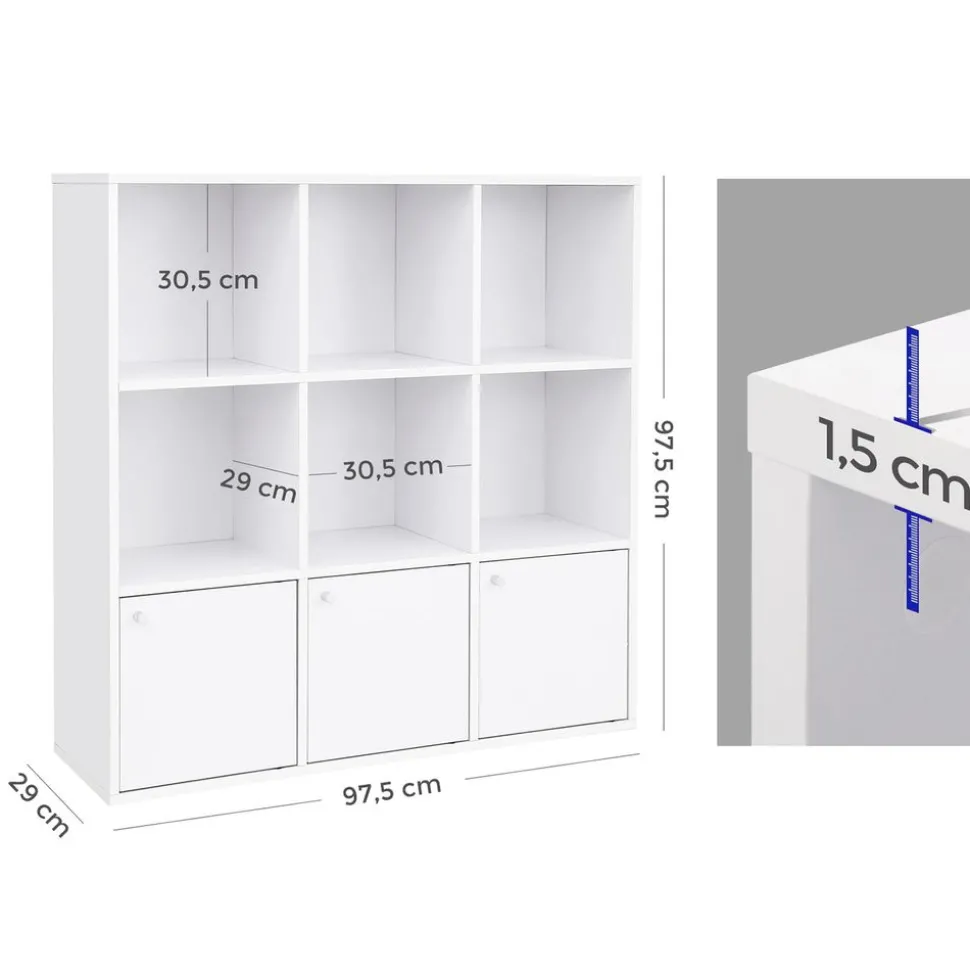 Best SONGMICS 3 Étagères muralles industriel