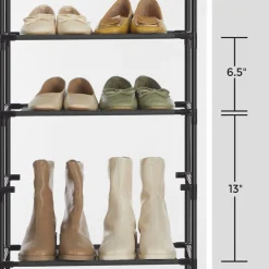 Fashion SONGMICS 2 Étagères tissu noir