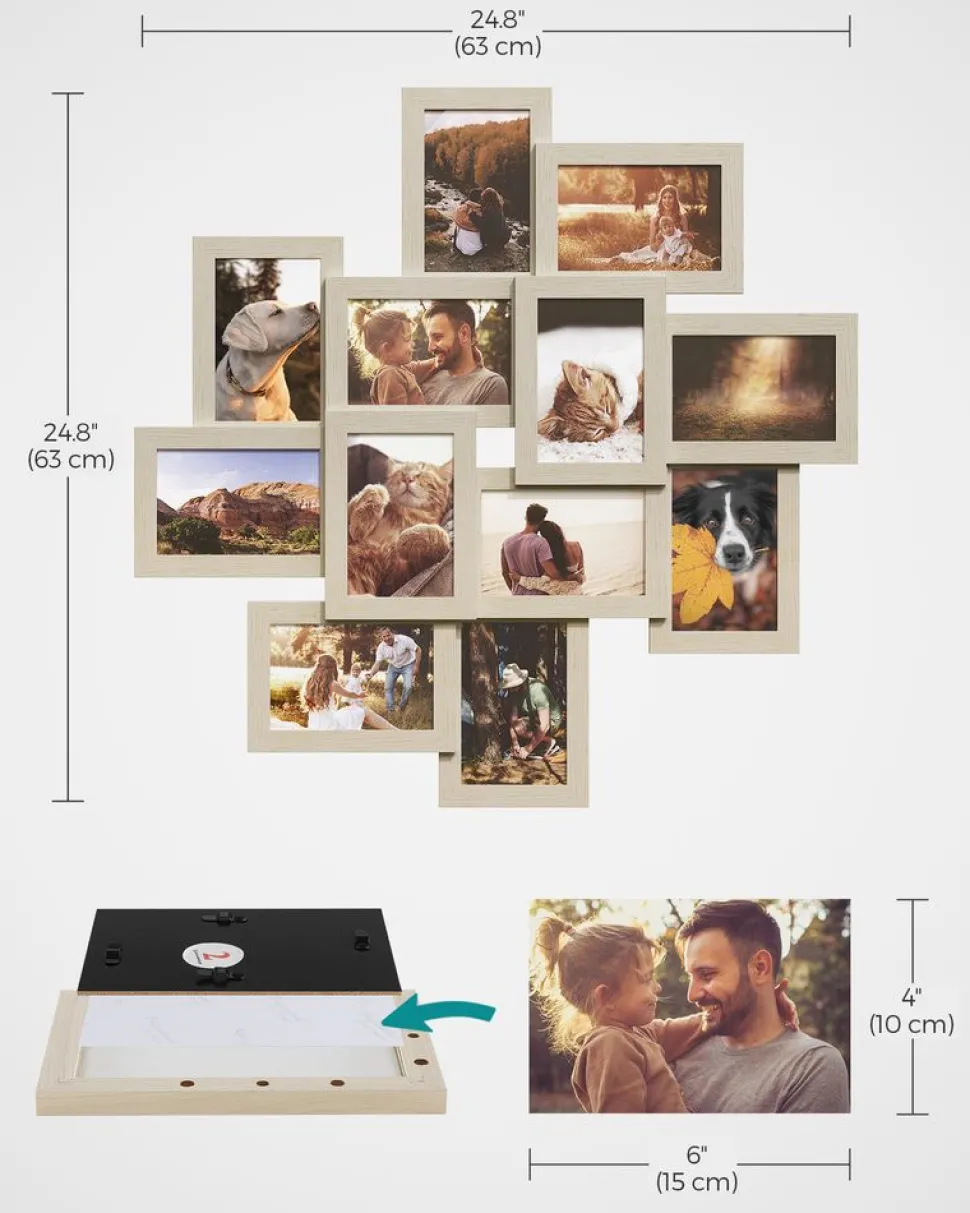 Hot SONGMICS 2 x 15 l poubelle double acier beige sable