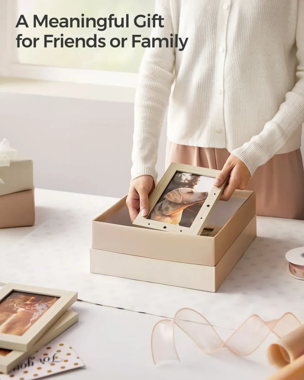 Hot SONGMICS 2 x 15 l poubelle double acier beige sable