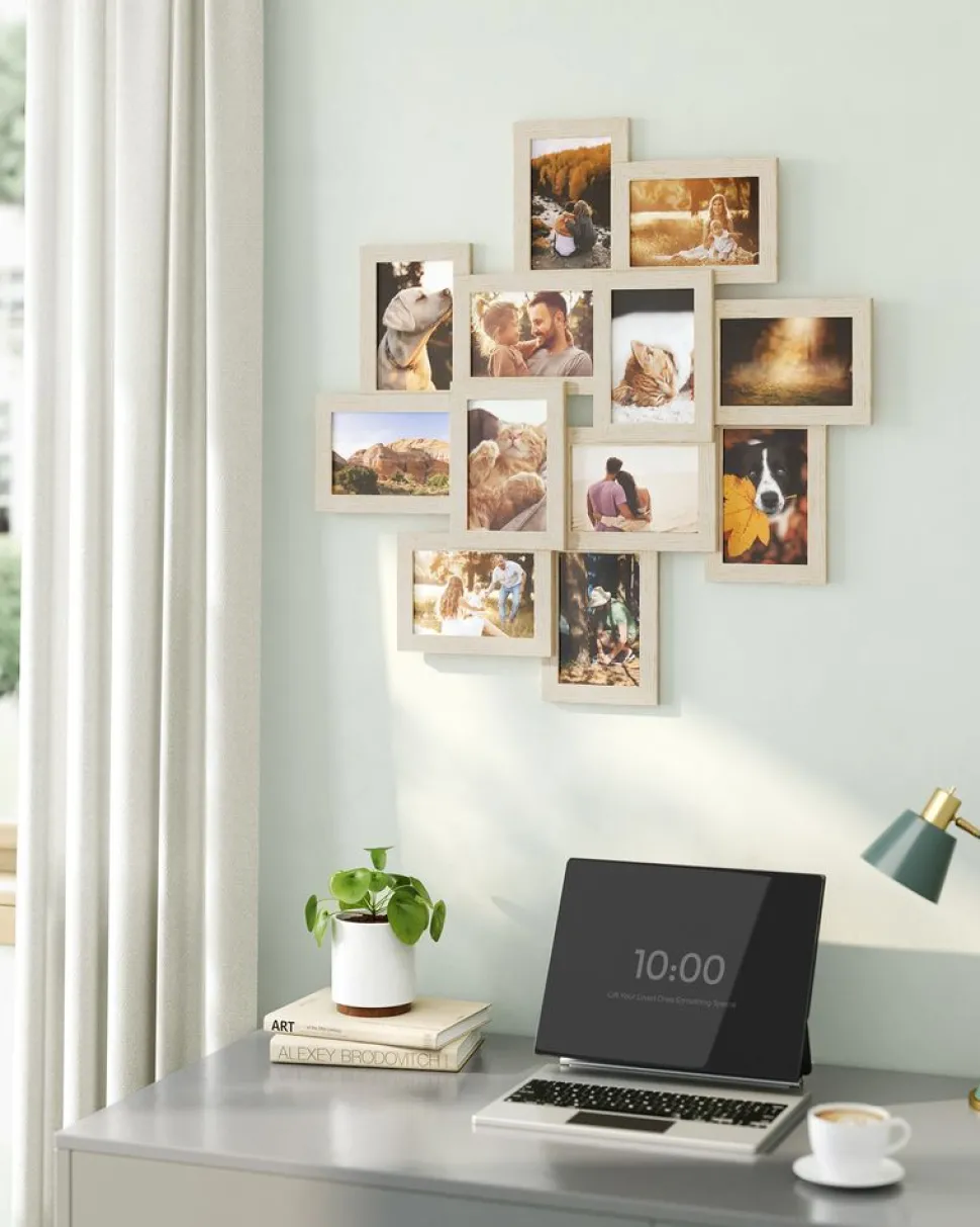 Hot SONGMICS 2 x 15 l poubelle double acier beige sable