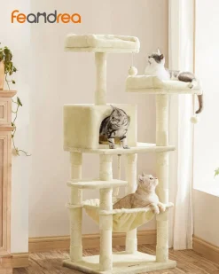 Flash Sale SONGMICS Arbre à chat 143 cm beige