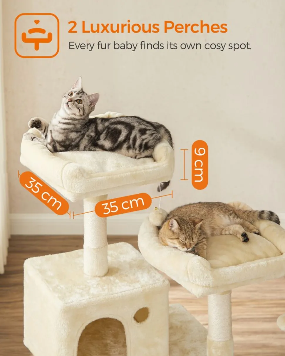 Flash Sale SONGMICS Arbre à chat 143 cm beige