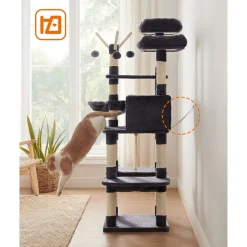 Discount SONGMICS Arbre à chat 164 cm gris anthracite