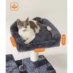 Discount SONGMICS Arbre à chat 164 cm gris anthracite