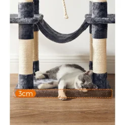 Discount SONGMICS Arbre à chat 164 cm gris anthracite