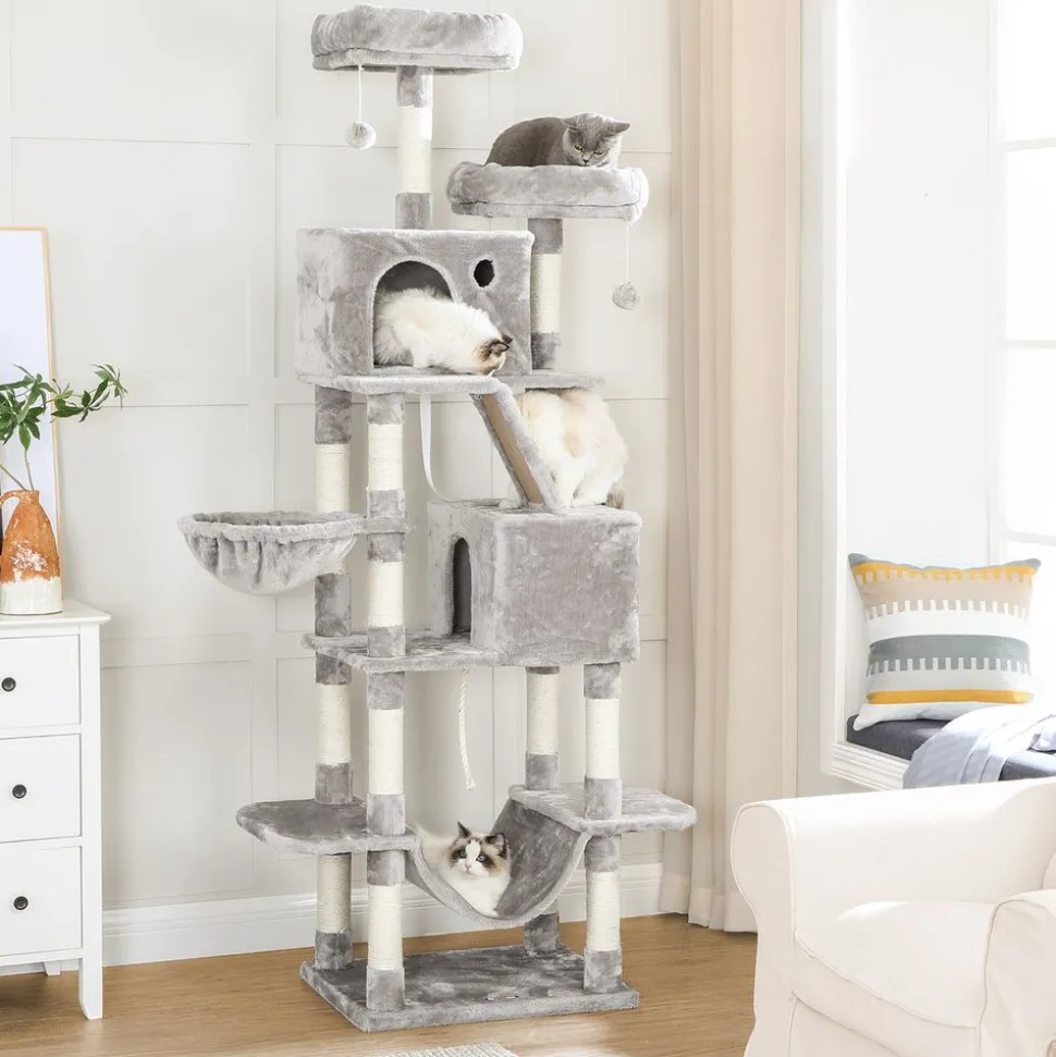 Flash Sale SONGMICS Arbre à chat 206 cm gris clair