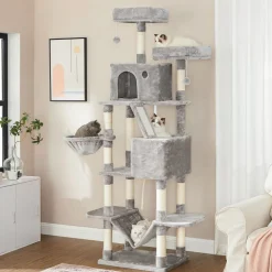 Flash Sale SONGMICS Arbre à chat 206 cm gris clair