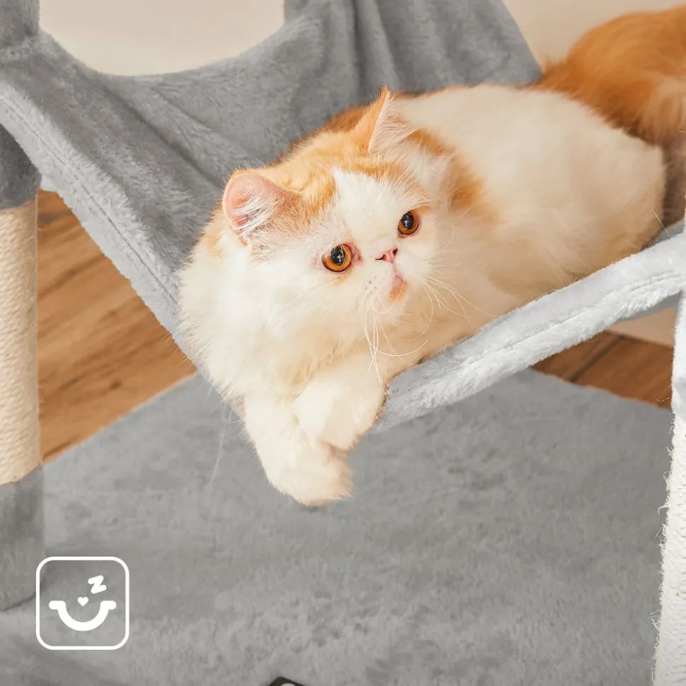 Fashion SONGMICS Arbre à chat 191 cm gris clair