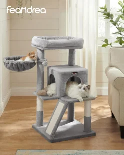 Shop SONGMICS Arbre à chat 96 cm gris clair