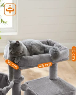 Shop SONGMICS Arbre à chat 96 cm gris clair