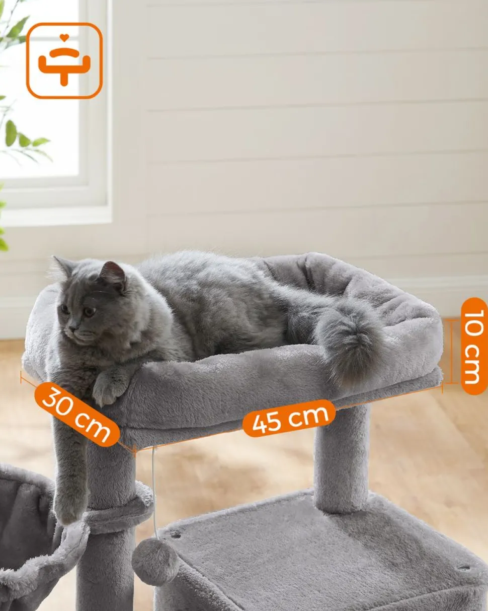 Shop SONGMICS Arbre à chat 96 cm gris clair