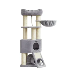 Shop SONGMICS Arbre à chat 141 cm gris clair