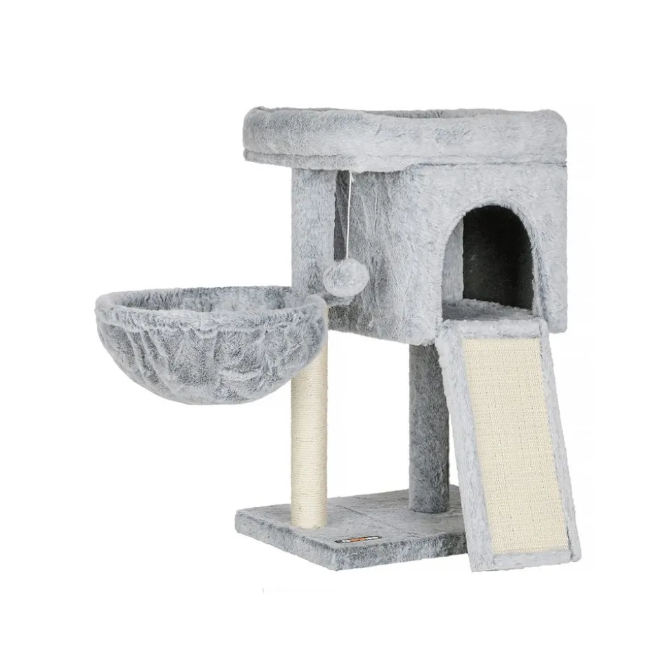 New SONGMICS Arbre à chat 66 cm gris clair