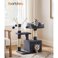 Best SONGMICS Arbre à chat 72 cm gris clair