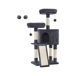 Cheap SONGMICS Arbre à chat 115 cm gris clair