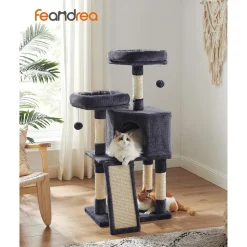 Cheap SONGMICS Arbre à chat 115 cm gris clair