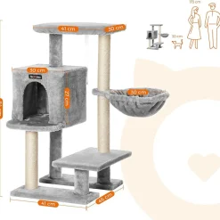 Best Sale SONGMICS Arbre à chat 84 cm gris clair