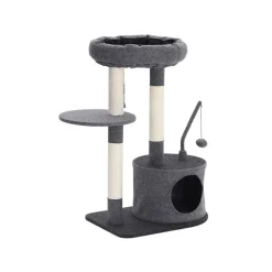 Best SONGMICS Arbre à chat 87 cm gris clair