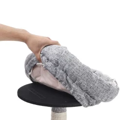 Cheap SONGMICS Arbre à chat 136 cm gris clair Blanc