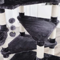 Discount SONGMICS Arbre à chat 165 cm foncé Gris