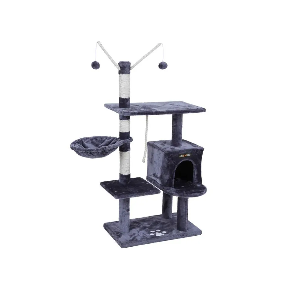 Clearance SONGMICS Arbre à chat 134 cm foncé Gris