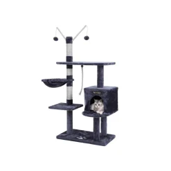 Clearance SONGMICS Arbre à chat 134 cm foncé Gris