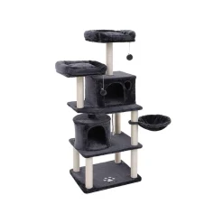 Hot SONGMICS Arbre à chat 152 cm gris foncé