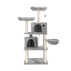 Hot SONGMICS Arbre à chat 152 cm gris foncé
