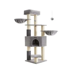 Online SONGMICS Arbre à chat 160 cm gris tourterelle et blanc crème