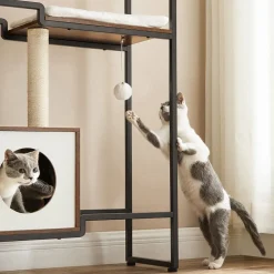 Sale SONGMICS Arbre à chat 114 cm rustique Marron Vintage