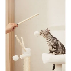 Store SONGMICS Arbre à chat 140 cm rustique