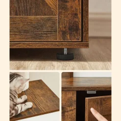 Store SONGMICS Arbre à chat 140 cm rustique