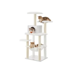 Online SONGMICS Arbre à chat blanc rustique