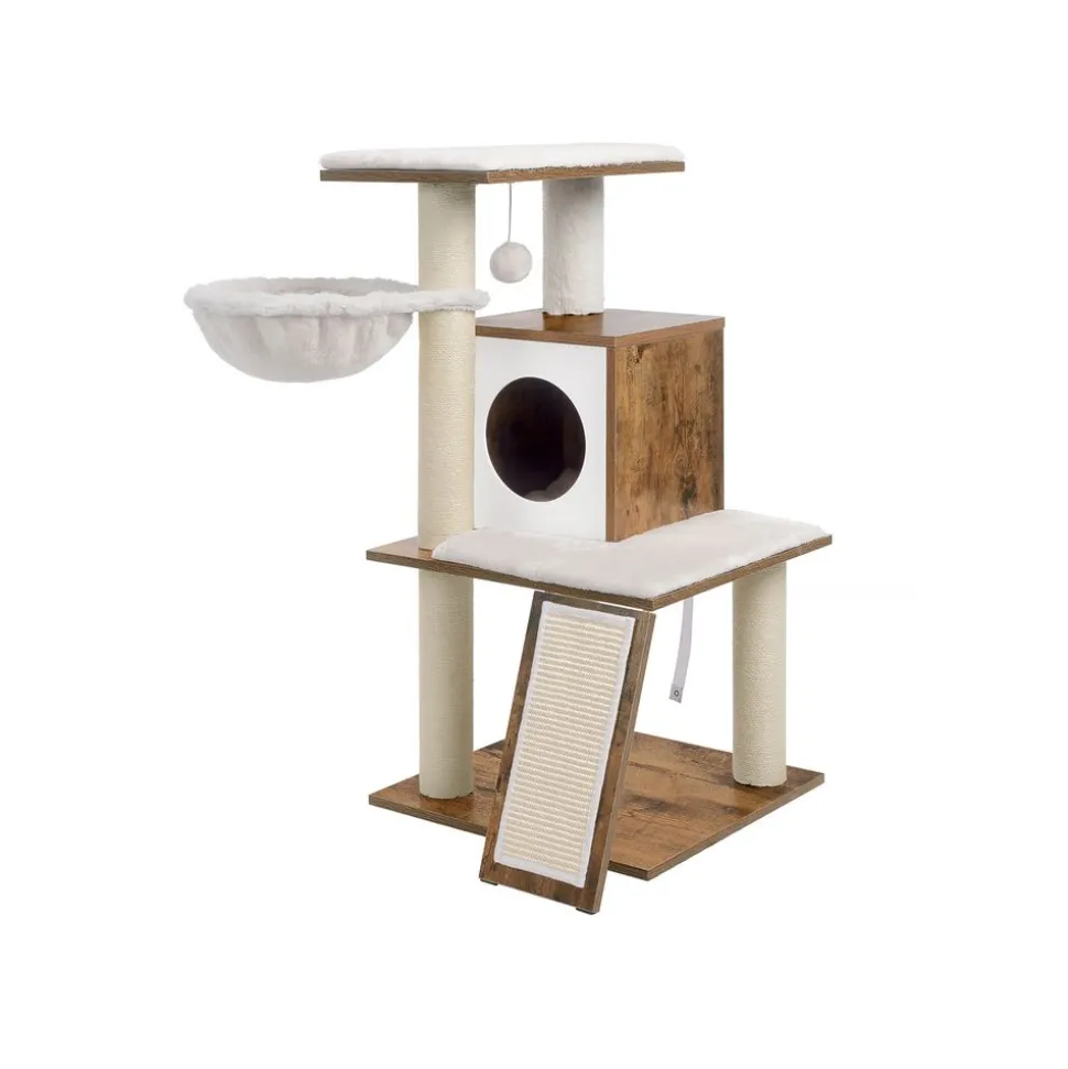 New SONGMICS Arbre à Chat griffoir Brou de Noix