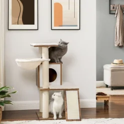 New SONGMICS Arbre à Chat griffoir  Brou de Noix