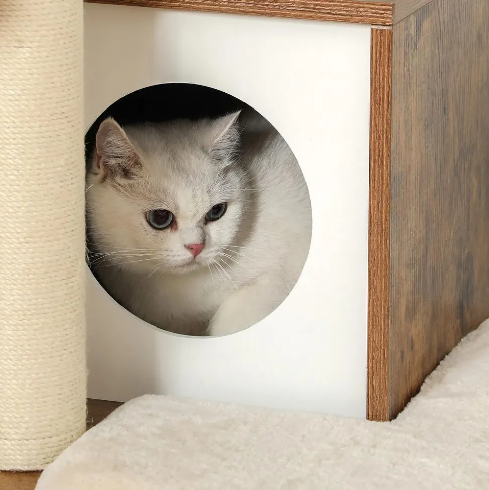 New SONGMICS Arbre à Chat griffoir Brou de Noix