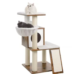 New SONGMICS Arbre à Chat griffoir Brou de Noix