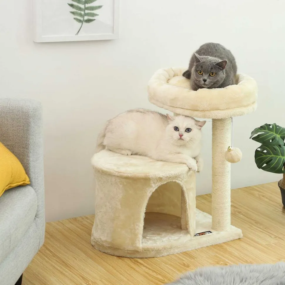 Fashion SONGMICS Arbre chat 57 cm beige