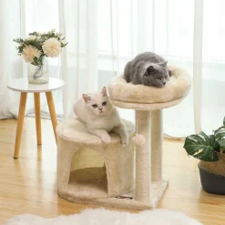 Fashion SONGMICS Arbre chat 57 cm beige