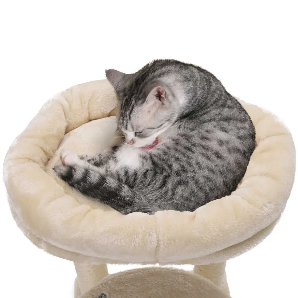 Fashion SONGMICS Arbre chat 57 cm beige