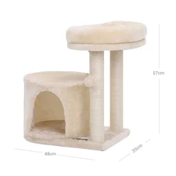 Fashion SONGMICS Arbre chat 57 cm beige