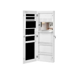 Outlet SONGMICS Armoire à bijoux Blanc
