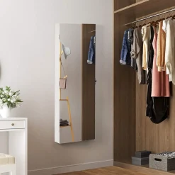 Outlet SONGMICS Armoire à bijoux Blanc