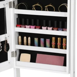 Clearance SONGMICS Armoire à bijoux LED Blanc