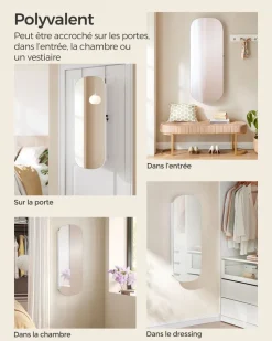 Flash Sale SONGMICS Armoire à Bijoux Murale Blanc