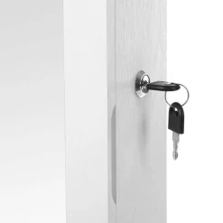 Cheap SONGMICS Armoire à bijoux murale cadre fin Blanc