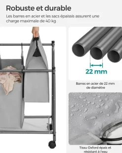 Shop SONGMICS Armoire à bijoux murale miroir