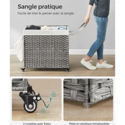 Fashion SONGMICS Armoire à bijoux XL Blanc