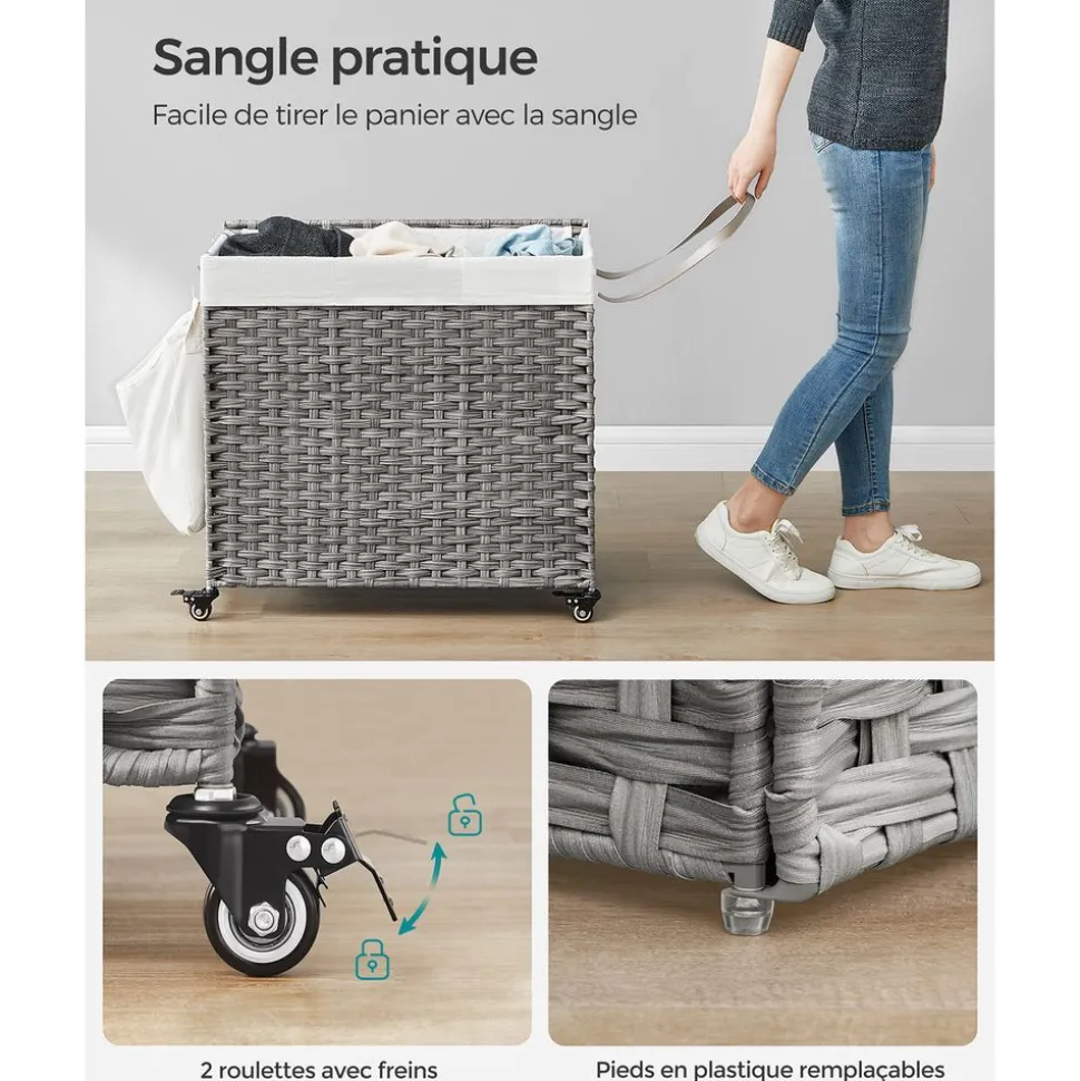 Fashion SONGMICS Armoire à bijoux XL Blanc